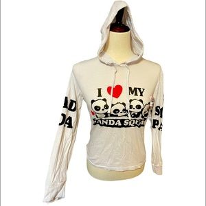 I love my Panda Squad white pullover long sleeve tshirt hoodie